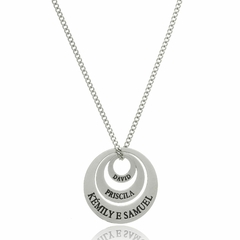 MANDALA COM NOMES PERSONALIZADOS EM AROS - INOX IN 74 - comprar online