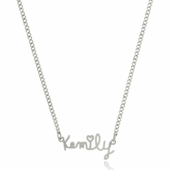 COLAR COM NOME PERSONALIZADO - INOX IN 90 - comprar online