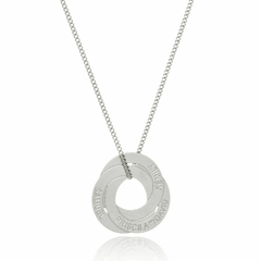 COLAR TRÊS AROS COM NOMES PERSONALIZADOS - INOX IN 96 - comprar online