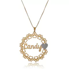 MANDALA PATINHA COM NOME PERSONALIZADO - MD 11 BANHADO OURO 18K - comprar online