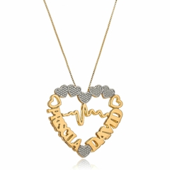MANDALA COM NOME PERSONALIZADO E BATIMENTO - MD 118 BANHADO OURO 18K