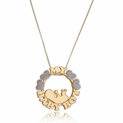 MANDALA MY BABY - MD 45 BANHADO OURO 18K