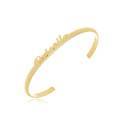 PULSEIRA COM NOME PERSONALIZADO NA PULSEIRA - PL 231 BANHADO OURO 18K
