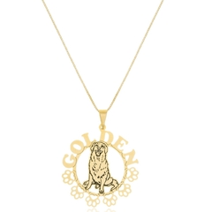 MANDALA DE PET - BANHADO OURO 18K MD 20 SIMPLES