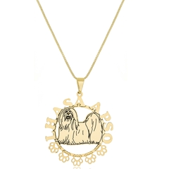 MANDALA DE PET - BANHADO OURO 18K MD 20 SIMPLES - comprar online