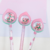 CANETA FLOR PÉTALAS DELICADAS - COM MINI FLORES DENTRO