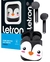 FONE DE OUVIDO HEADPHONE SEM FIO BOX PINGUIM PRETO EARBUDS LETRON - BLUETOOTH