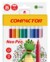CANETA HIDROGRAFICA COMPACTOR 12 CORES - DONA LOLA PRESENTES E PAPELARIA