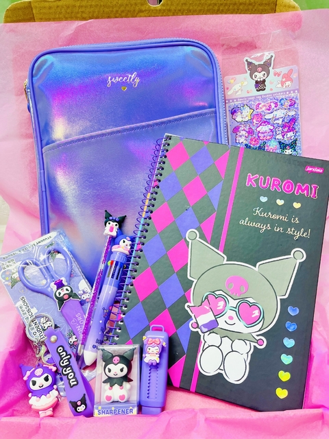 KIT PAPELARIA KUROMI PRESENTE DIA DAS CRIANÇAS