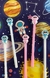 CANETA PANDA ASTRONAUTA EM GEL PONTA FINA 