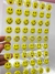 CARTELA DE ADESIVOS EMOJIS A PROVA D' AGUA - 3D AUTO RELEVO