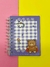MINI CADERNO KAWAII URSINHO FOFO COM FOLHAS DECORADAS - loja online