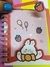 MINI CADERNO KAWAII COELHINHO FOFO COM FOLHAS DECORADAS - CAPA MOLE