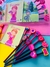 KIT DIVERTIDO COLORIR COM 20 LAPIS DE COR COM BORRACHA FOFA APAGAVEL