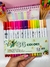 KIT CANETAS BRUSH PEN PONTA DUPLA 36 CORES - CANETA PARA DESENHO, PINTURA, LETTERING