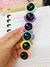 KIT MARCA TEXTO FOFO ASTRONAUTA GALAXIA 6 CORES 
