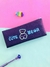 ESTOJO ESCOLAR ROXO KAWAII COM ZÍPER E URSO CUTE