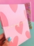 CADERNO CORAÇÃO COM CAPA LUXO GLITTER - loja online