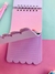 Imagem do BLOCO DE ANOTAÇÃO DE GATINHO FURTA COR COM FOLHAS DECORADAS