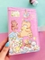 CADERNO LUXO URSO COM FOLHAS DECORADAS - DONA LOLA PRESENTES E PAPELARIA