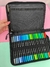 KIT CANETAS BRUSH PEN PONTA DUPLA 60 CORES - COM ESTOJO - DONA LOLA PRESENTES E PAPELARIA