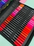 KIT CANETAS BRUSH PEN PONTA DUPLA 80 CORES - COM ESTOJO - DONA LOLA PRESENTES E PAPELARIA