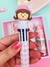 KIT PRESENTE - MINI FICHARIO COM FOLHAS DECORADAS CANETA COM 10 CORES E MUITO MAIS - DONA LOLA PRESENTES E PAPELARIA