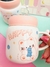 CANECA FOFA DE GATINHO COM TAMPA ESPELHADA - EM CERAMICA 400ML