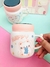 CANECA FOFA DE GATINHO COM TAMPA ESPELHADA - EM CERAMICA 400ML