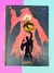 Caderno de Harry Potter com capa dura, apresentando ilustrações vibrantes e detalhes em dourado.