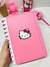 CADERNO INTELIGENTE DE DISCO HELLO KITTY CAPA DURA -GRANDE A4 