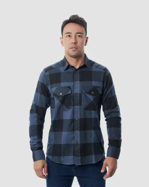Camisa Lumberjack Flanela - Grid Azul - comprar online