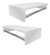 Kit 2 Cabideiros Araras de Parede Branco Quarto Closet - comprar online