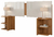 Cabeceira Cama Casal Queen Box com Mesa de Apoio Mark Potenza