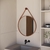 Espelho Adnet Redondo 60cm c/ Alça Suporte Decoração Lavabo na internet