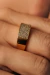 Anel Coliseu Pavê Abaulado Bri 0,58ct 18k A20 7,7g - loja online