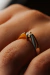 Anel em Ouro 18k Amarelo e Branco 0,11ct