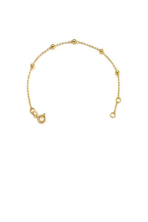 Pulseira em Ouro 18k Bolinhas 3mm - comprar online