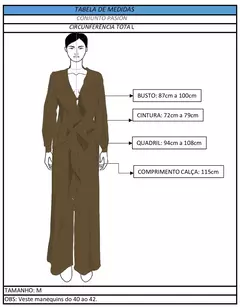 Conjunto Pasion (marrom escuro)