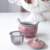 Bule De Chá Em Porcelana Rosa Floral Kyusu Com Infusor - Dona Fulô Decor