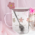 Caneca De Vidro Sakura Com Colher