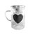 Caneca em Vidro Borossilicato Black Heart 280ml na internet