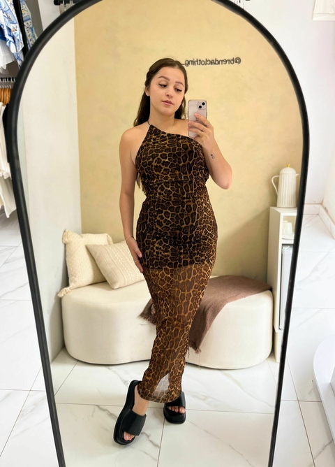 vestido tule nula manga - comprar online