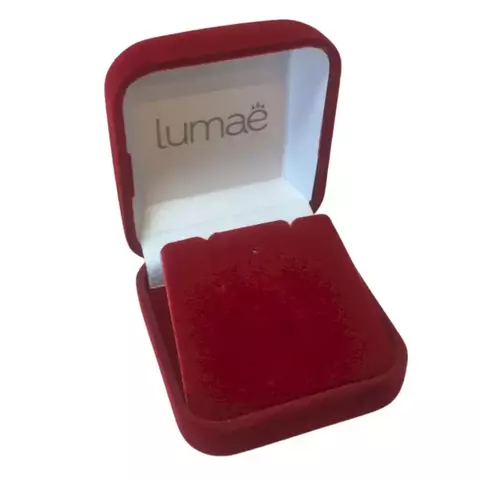 Caixa de Veludo Vermelha para Brincos Pequenos