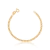 Pulseira Grumet Infantil Folheado a Ouro 18k