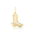 Pingente Bota "Cowboy" Folheado a Ouro 18k