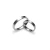 Aliança de Prata Legítima Quadrada 3mm (valor da unidade) Ref. 1 - comprar online