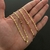 Kit Corrente e Pulseira Piastrine 4mm Banhado a Ouro 18k - loja online