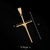 Pingente Cruz Amarrado Grande Banhado a Ouro 18k - comprar online