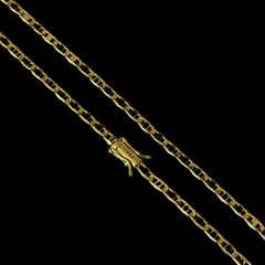 Corrente Piastrine 4mm Banhada a Ouro 18k - comprar online